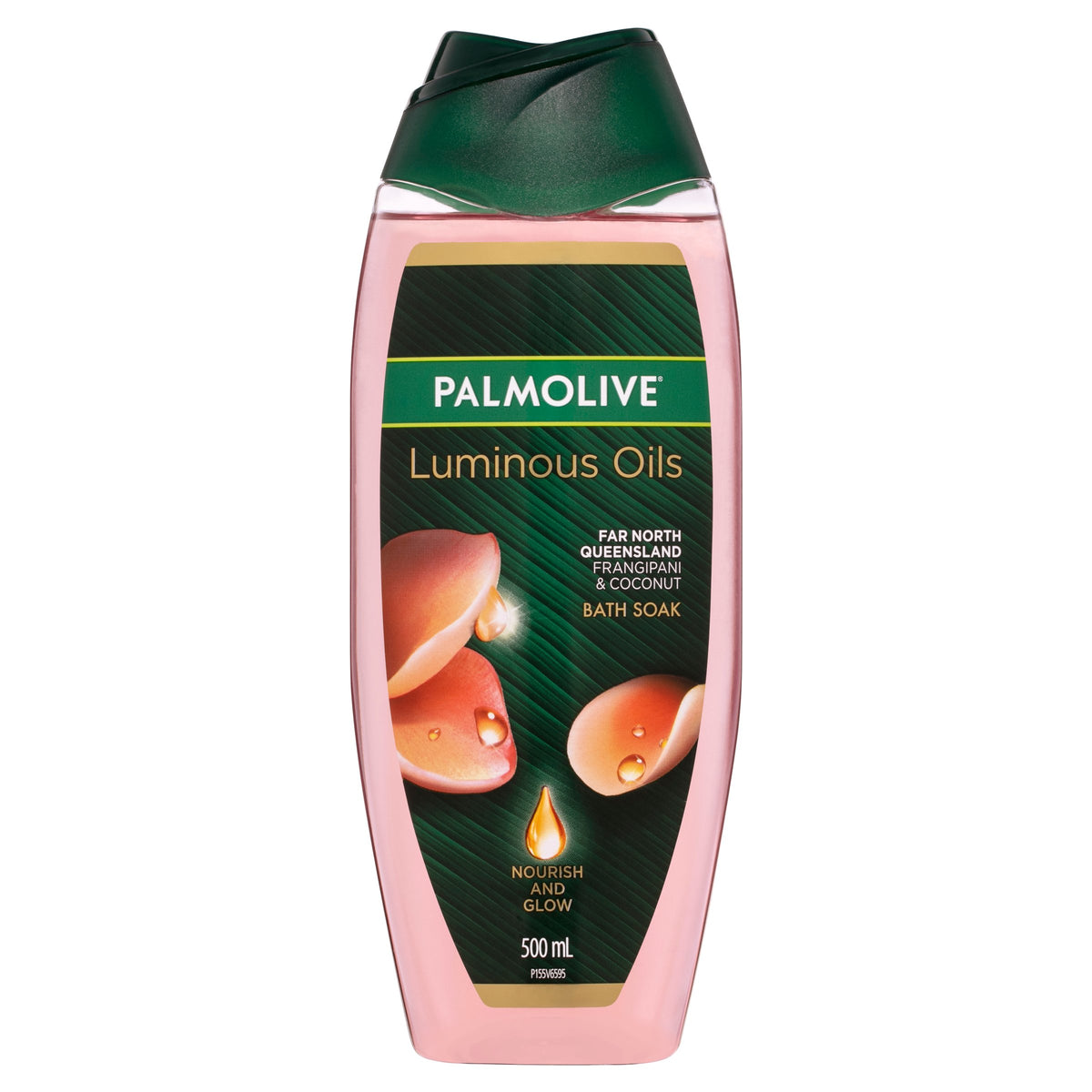 Palmolive Luminous Oils Bath Soak, 500mL, Far North Queensland Frangipani & Coconut, Nourish and Glow