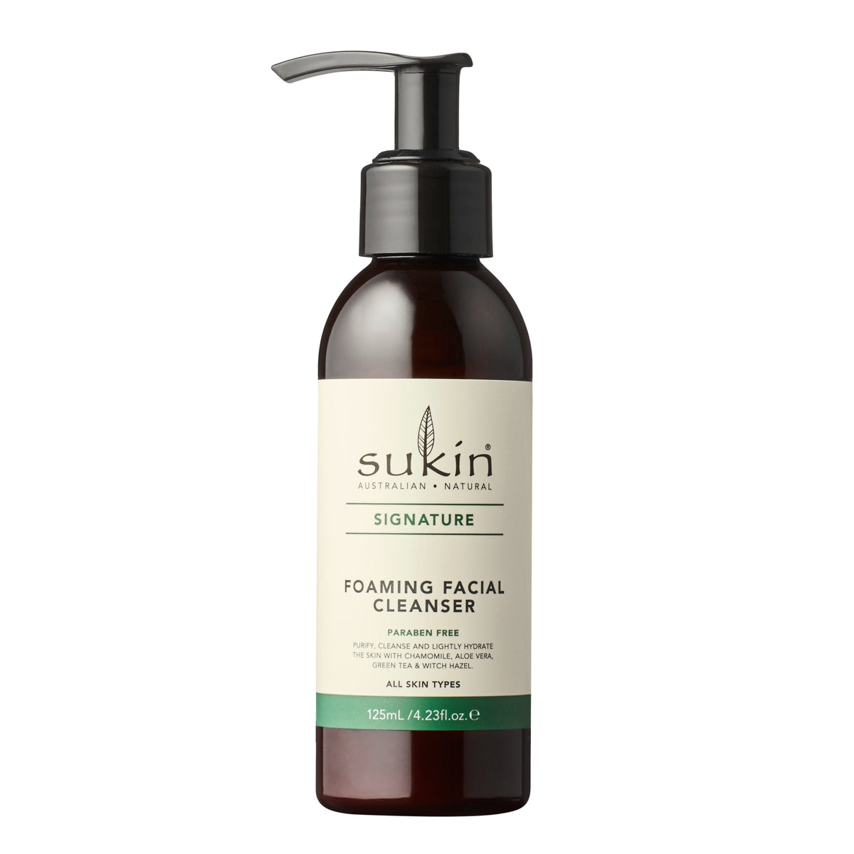 SUKIN SIGNATURE FOAMING FACIAL CLEANSER (PUMP) 125ML