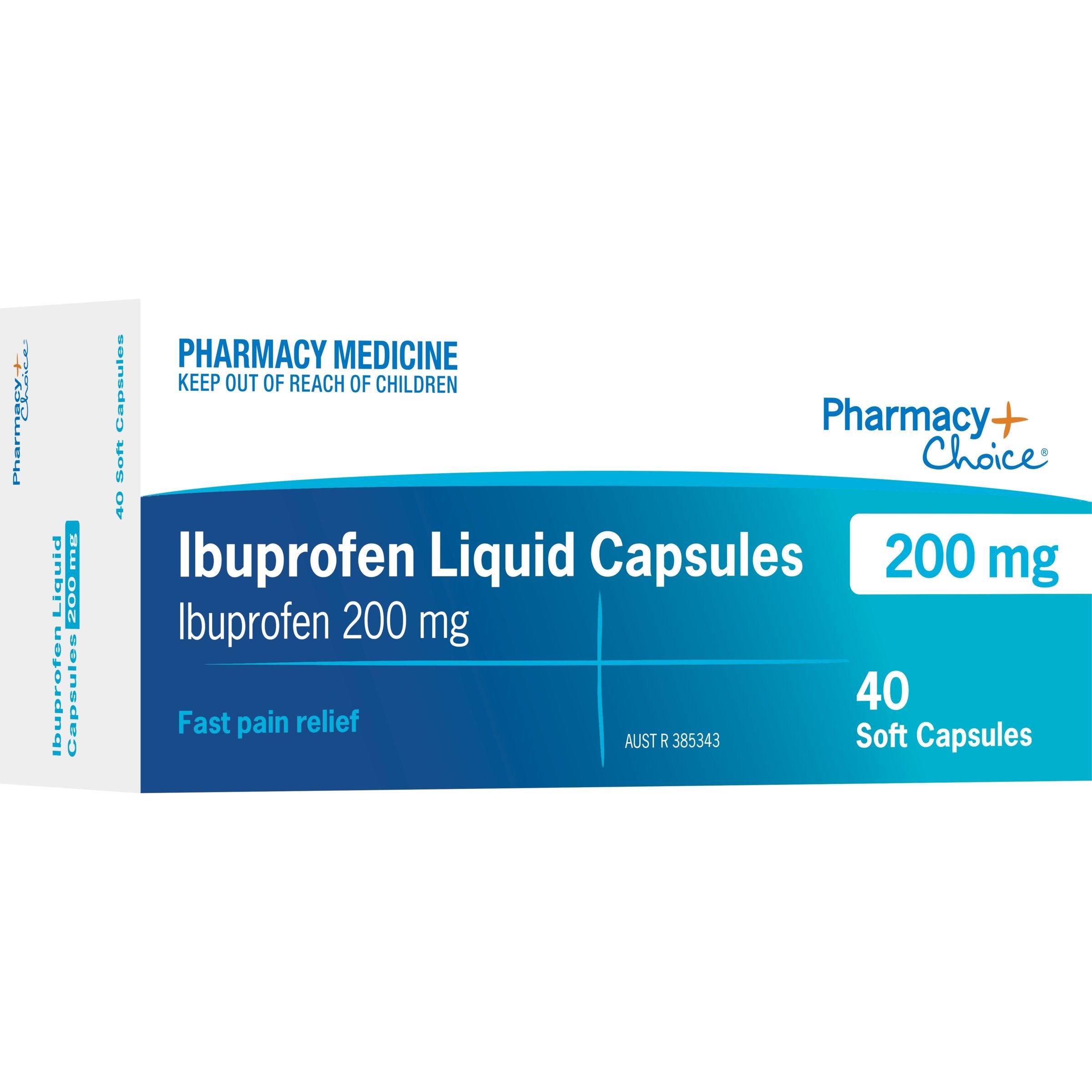 PC Ibuprofen 200mg Liq Cap 40