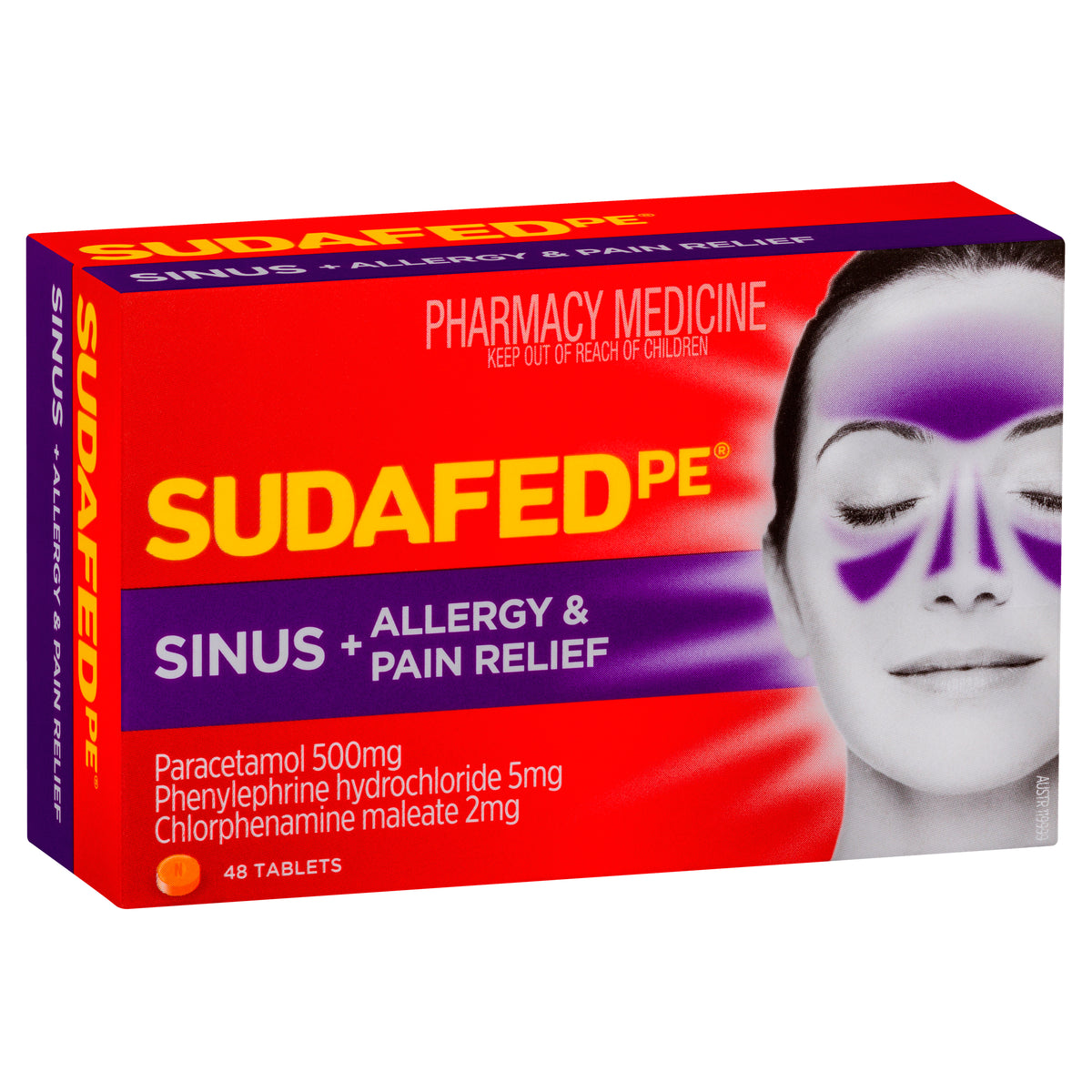 Sudafed PE Sinus Pain/Allergy Tab48