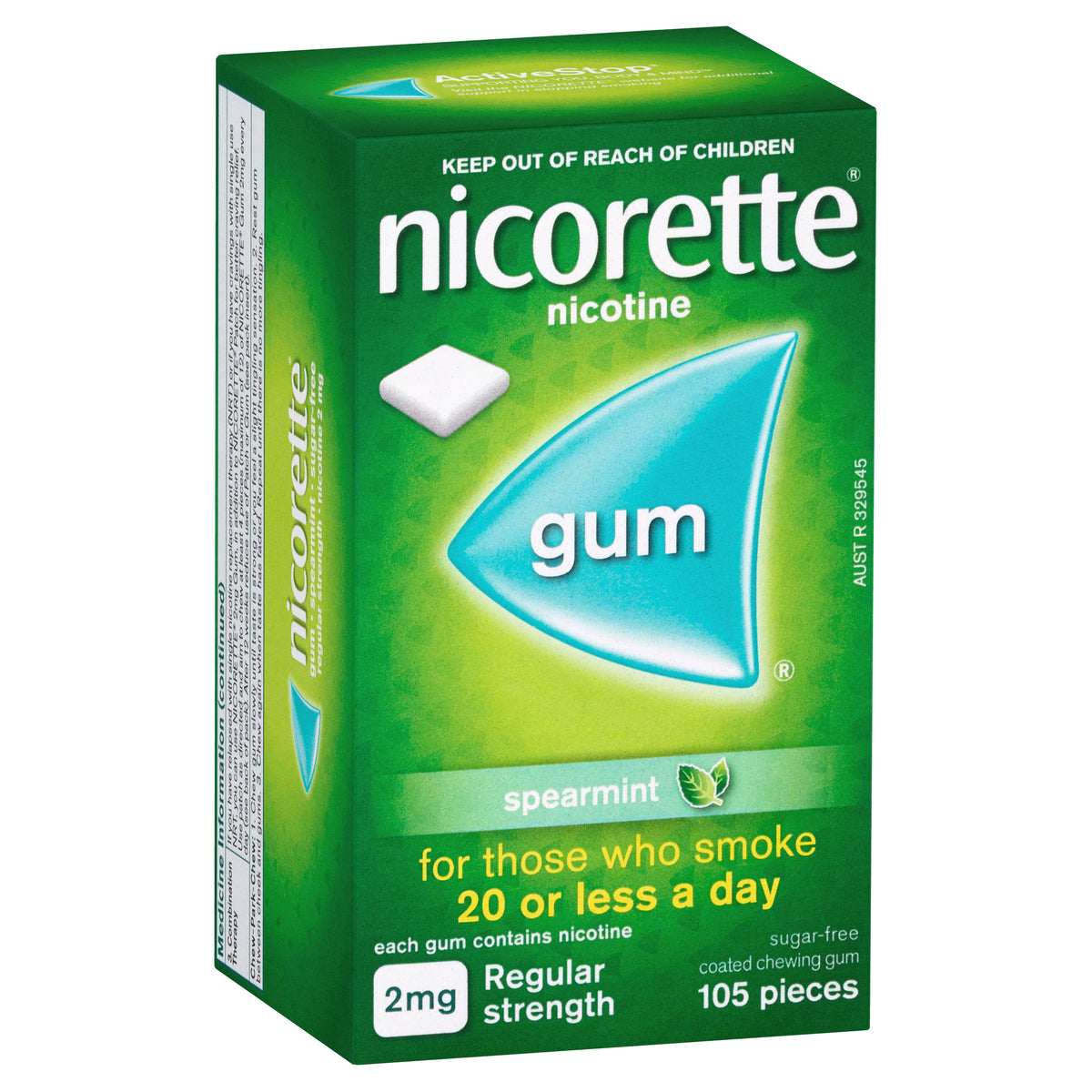 Nicorette Gum SMnt 2mg 105