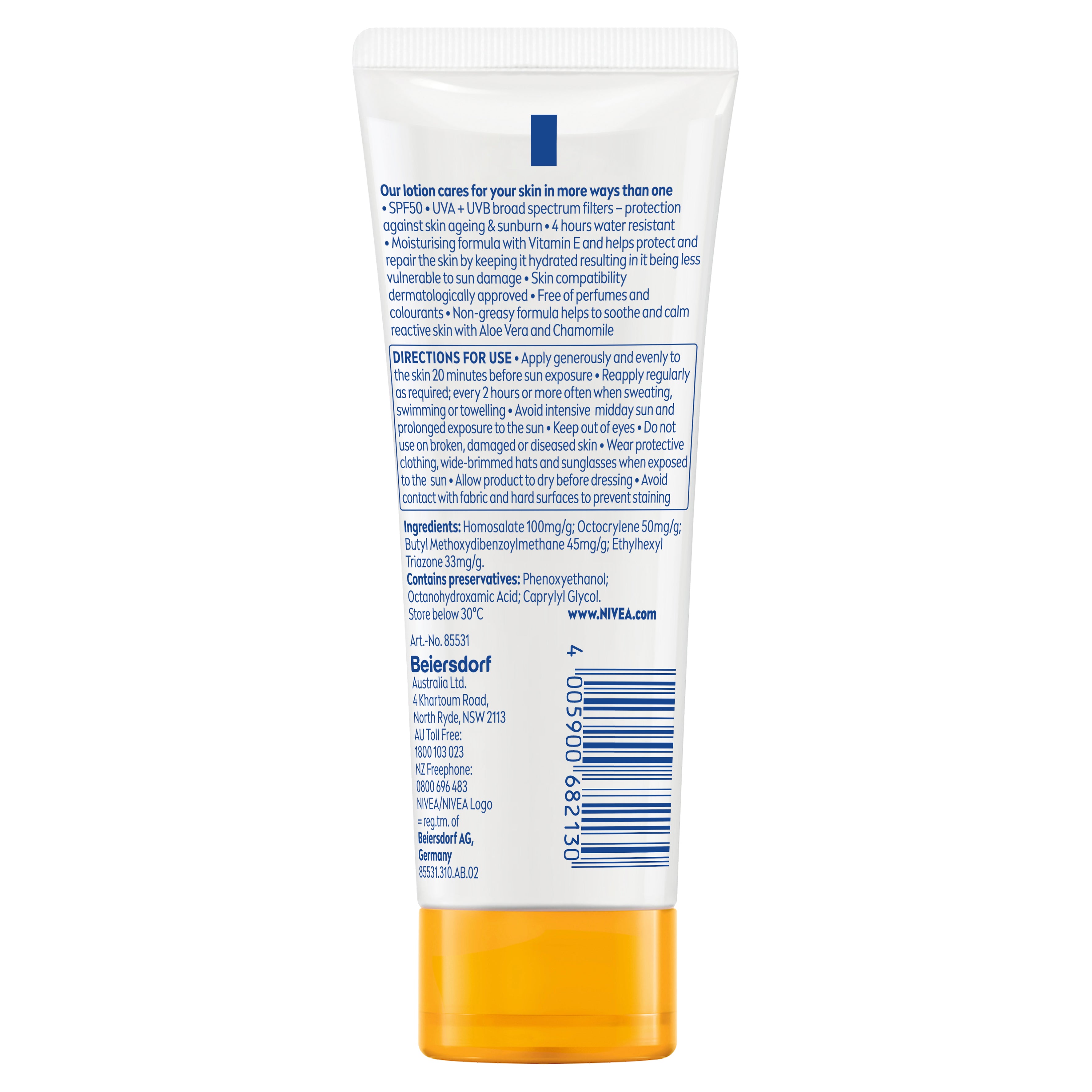 Nivea Sun Sens Prt Ltn SPF50+100ml