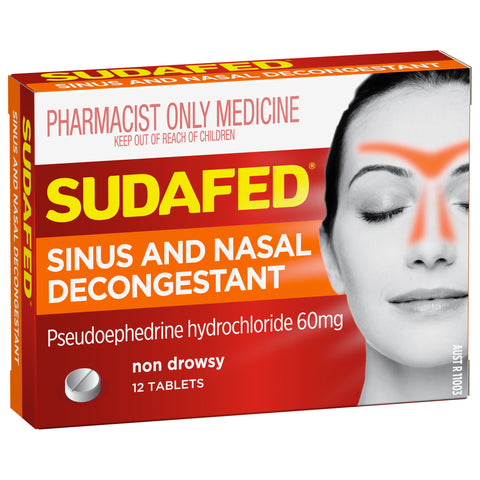 Sudafed Sinus/Nasal Decon Tab 12 S3