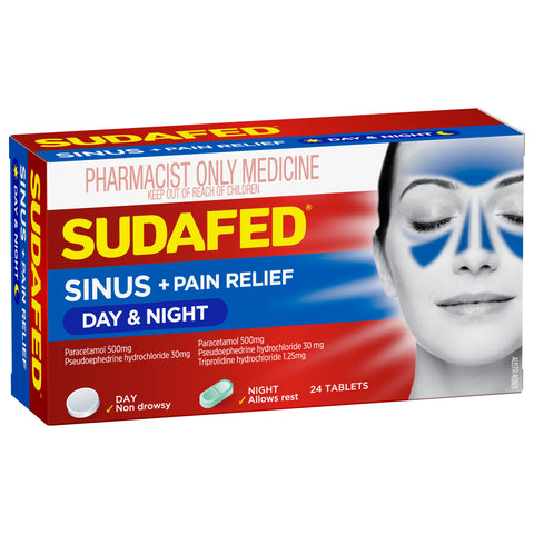 Sudafed Day&Nght Tab 24