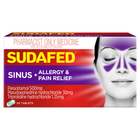Sudafed Sinus Pain Allerg Rlf 20 S3