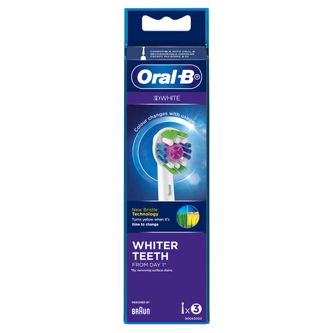 Oral-B 3DWhite Replacement Brush Heads 3 Count