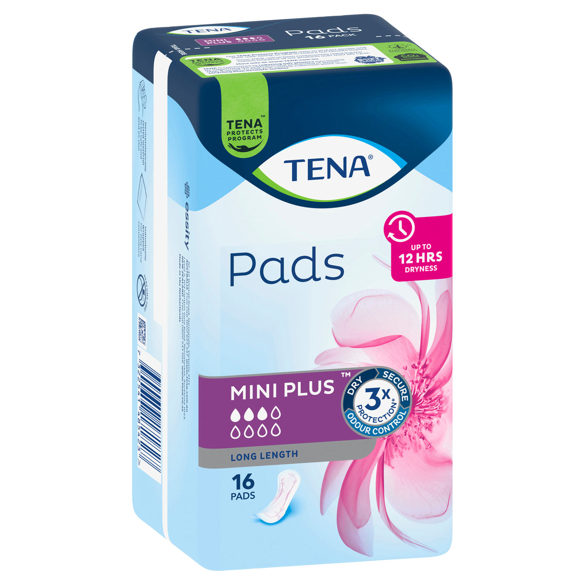 TENA Pads Mini Plus Long Length 16 Pack
