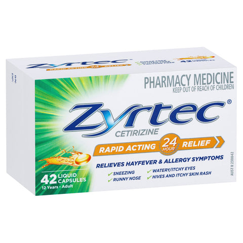 Zyrtec Liq Cap 10mg 42