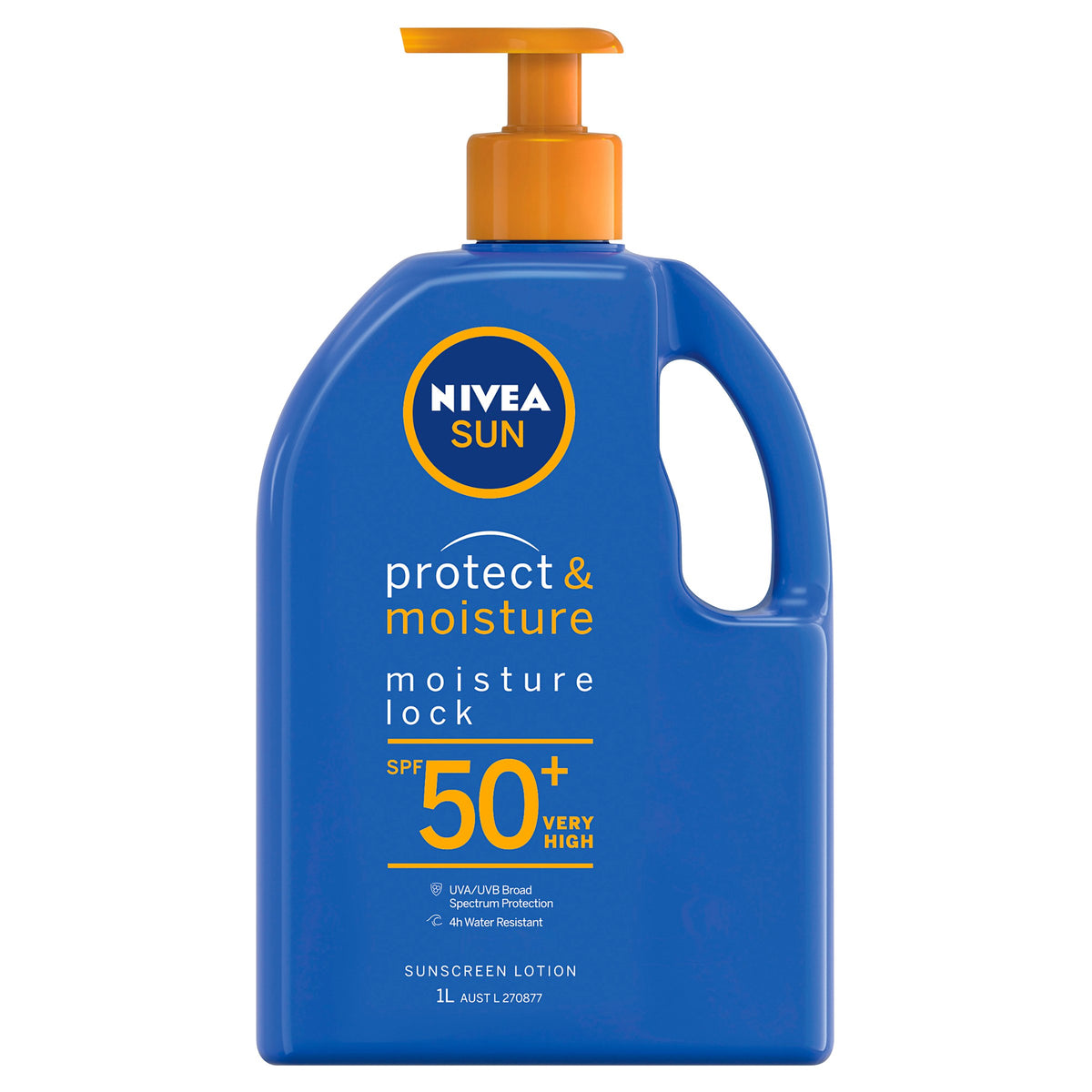 NIVEA SUN Protect & Moisture Moisture Lock SPF50+ Sunscreen Lotion 1L