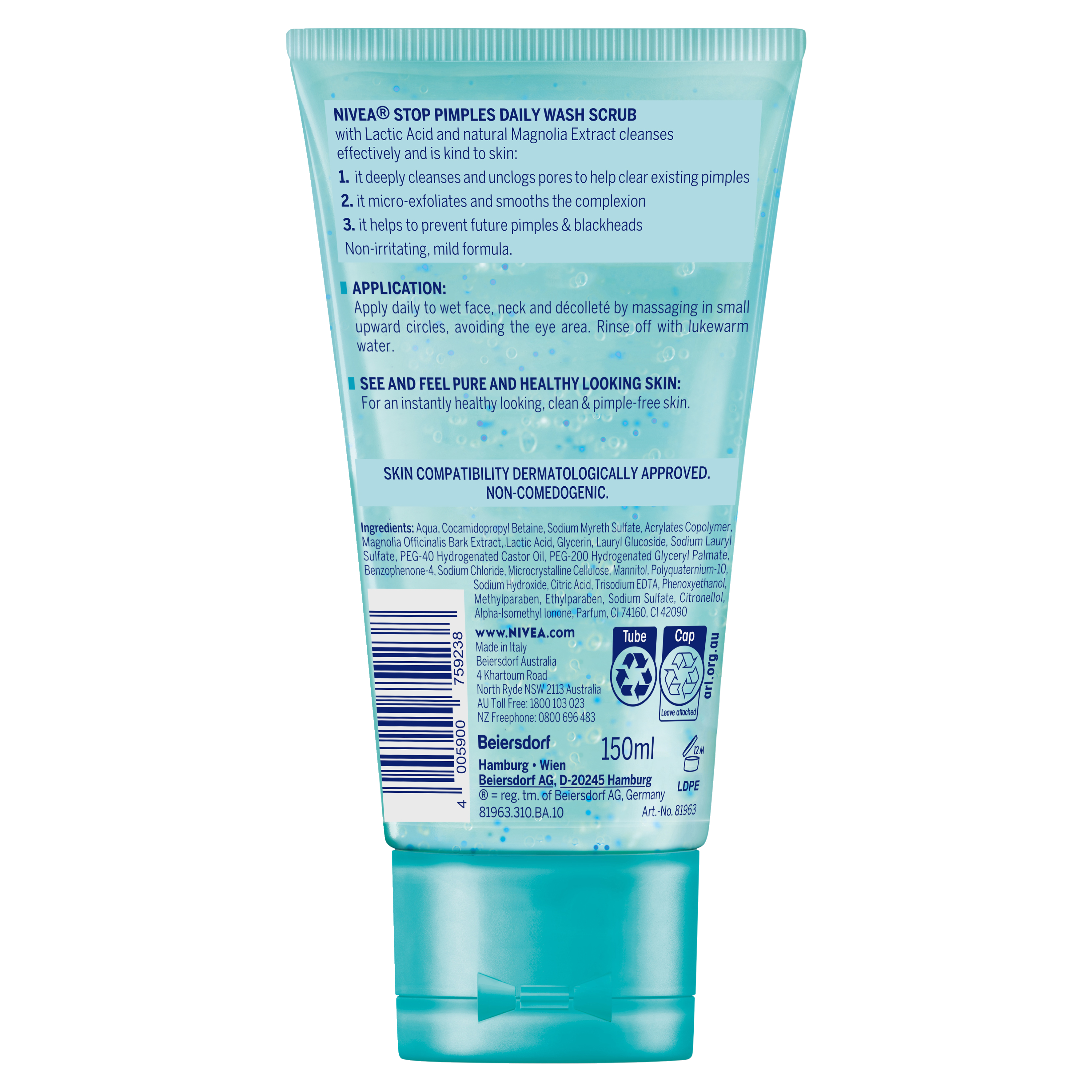 Nivea D/Es Cln Deeper 150mL