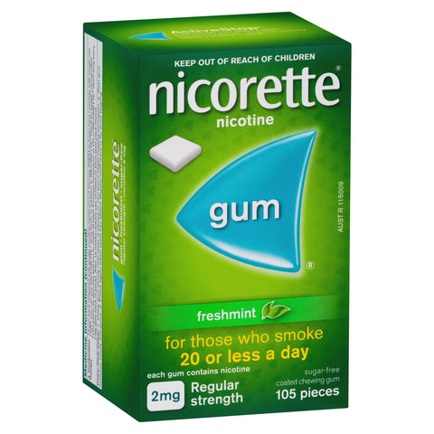 Nicorette Gum Reg FMint 2mg 105