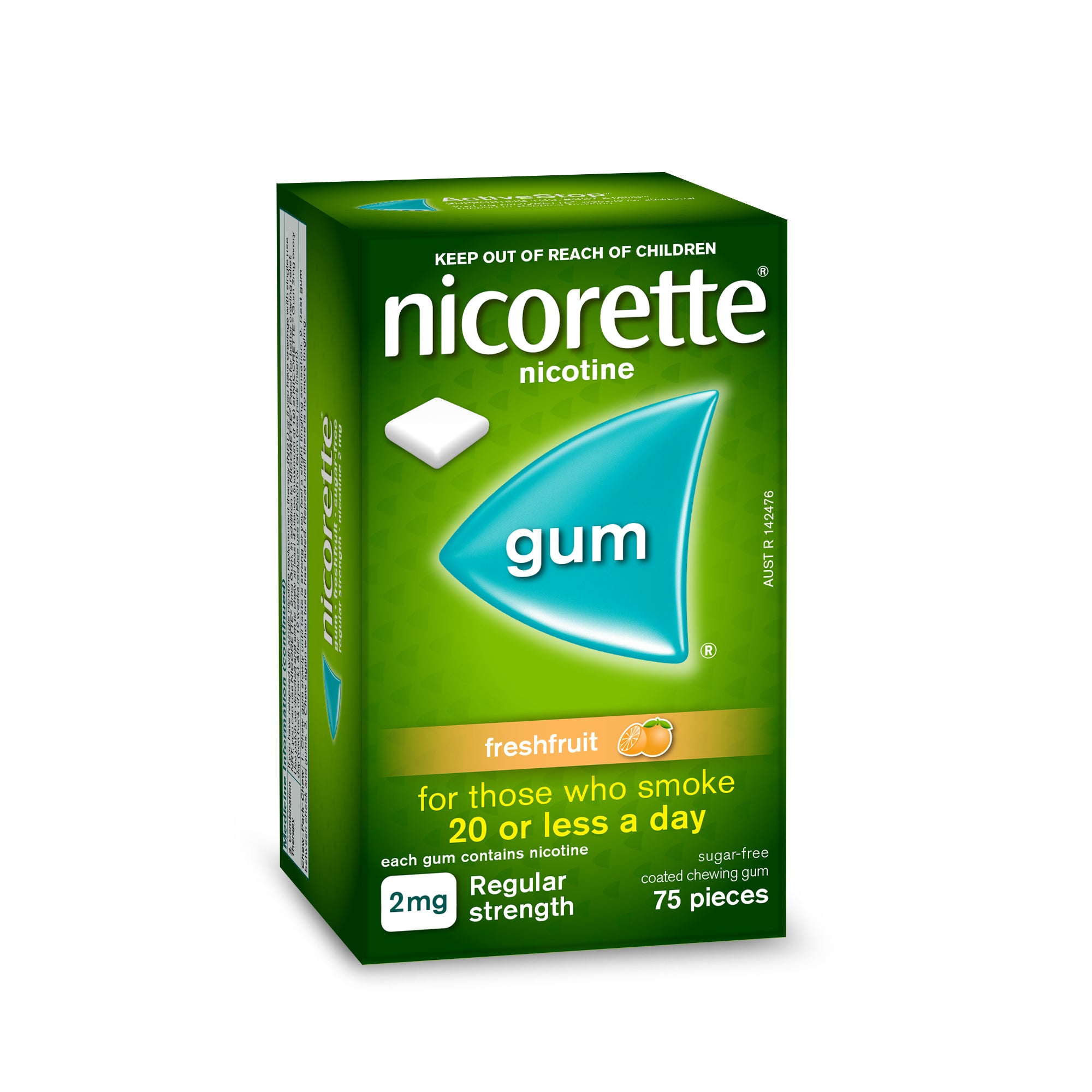 Nicorette Gum FFrt 2mg 75