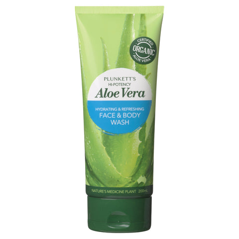 Plunkett's Hi-Potency Aloe Vera Face & Body Wash 200mL