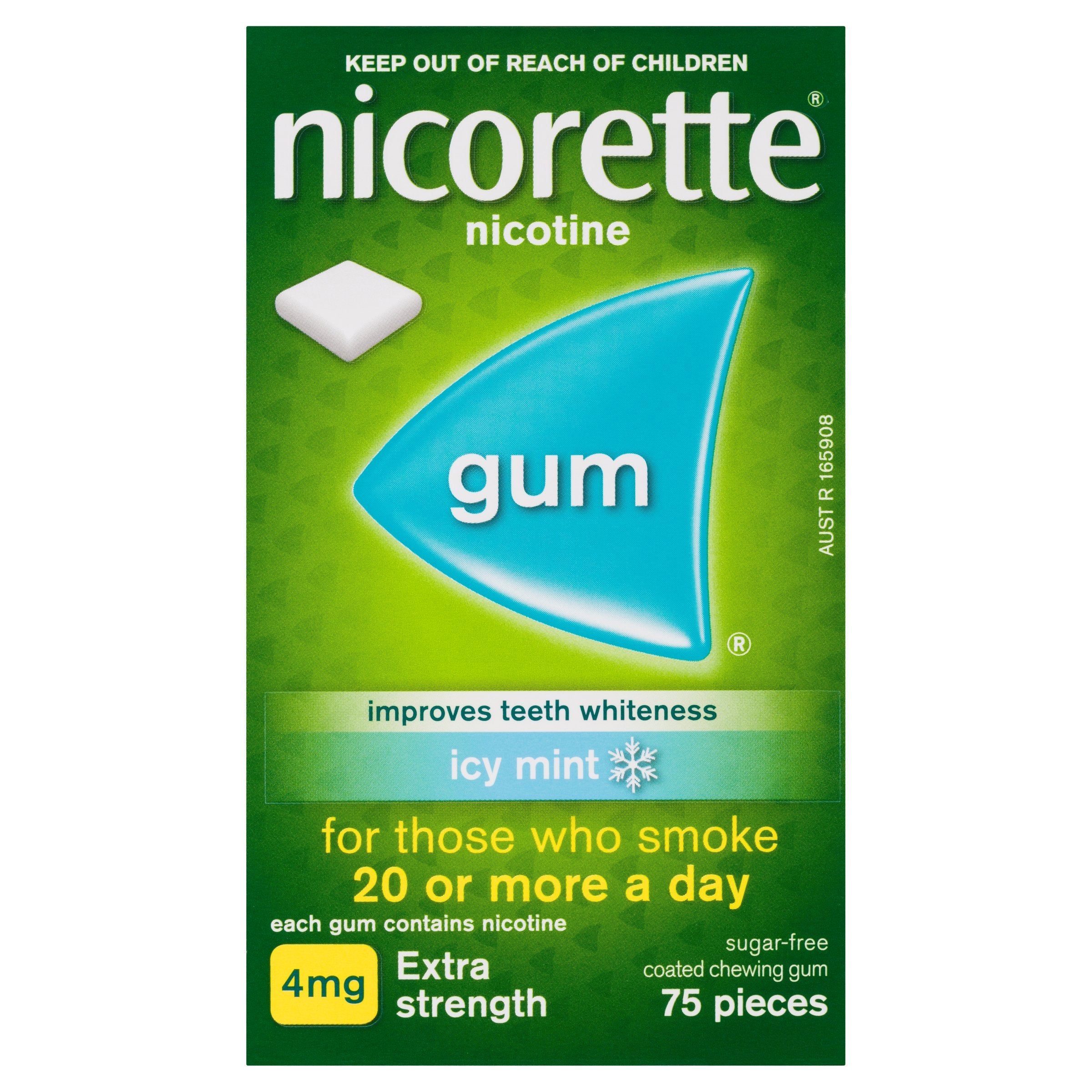 Nicorette Gum Icy Mnt 4mg 75