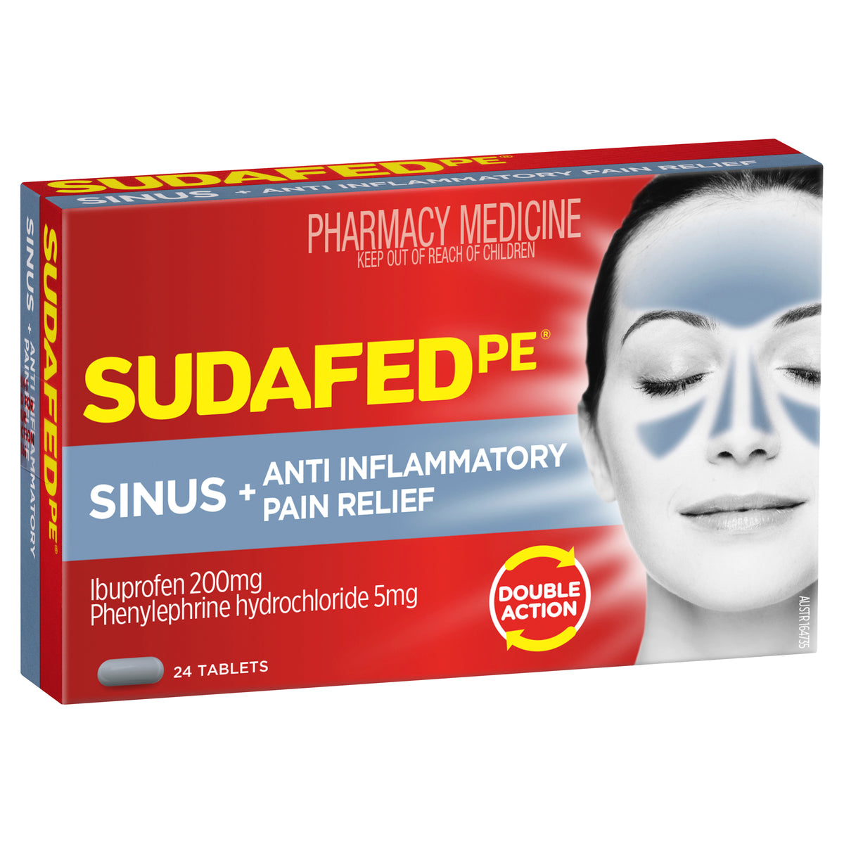 Sudafed PE Sinus+A/Infl Pain Rlf 24