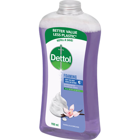 Dettol Foaming Antibacterial Handwash Refill Vanilla & Orchid 900ml