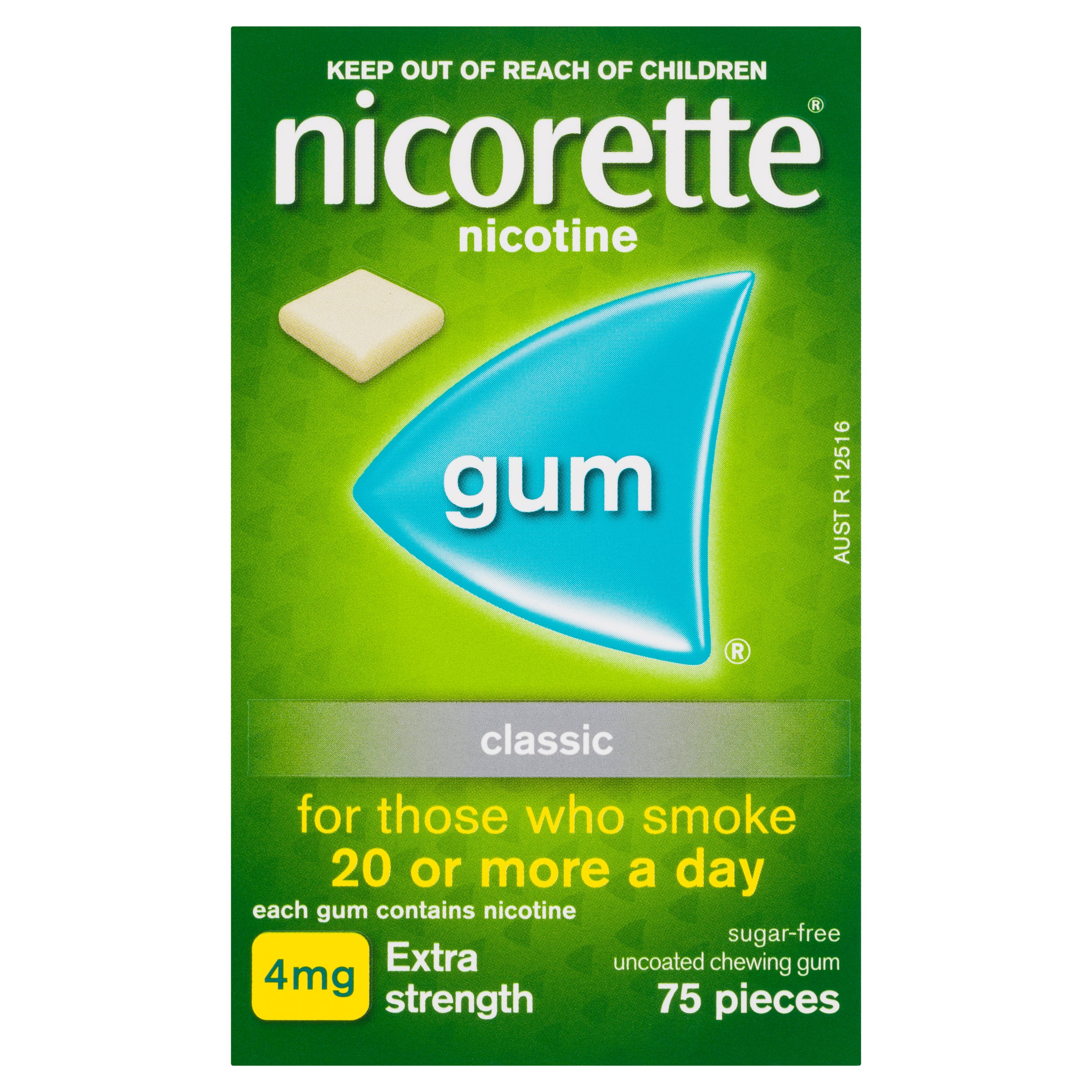 Nicorette Gum Class 4mg 75