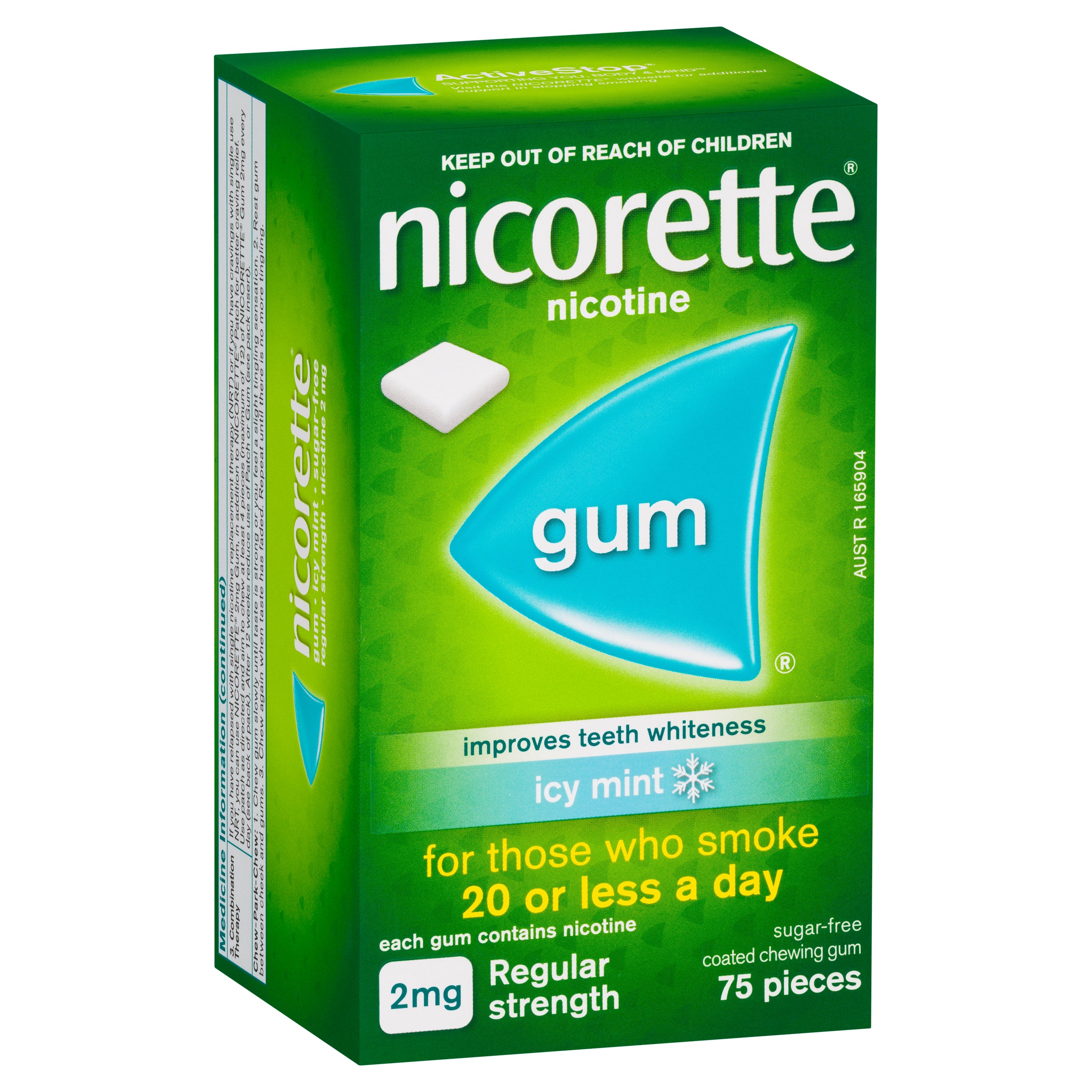 Nicorette Gum Icy Mnt 2mg 75