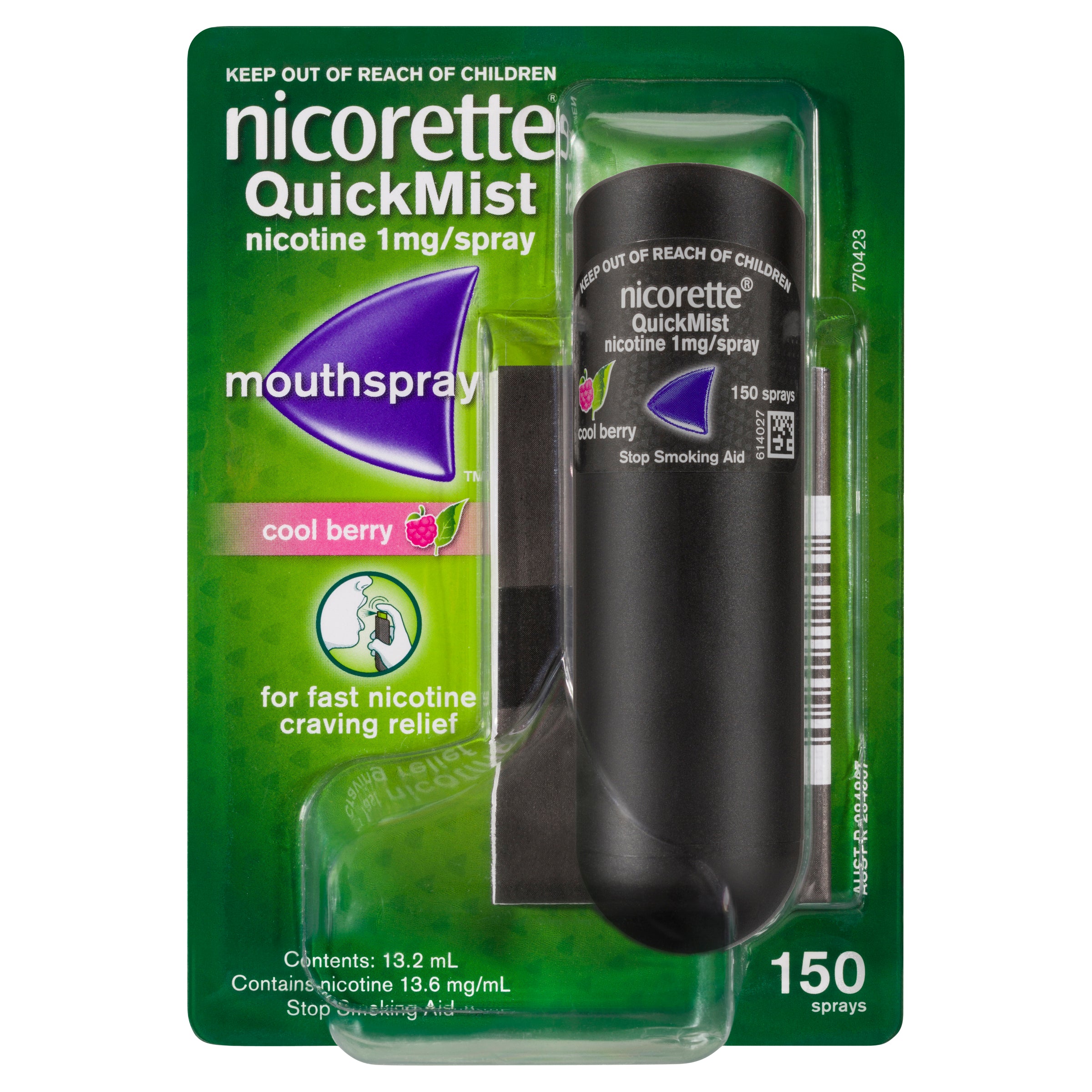 Nicorette Quick Mist Spry Bry 150x1