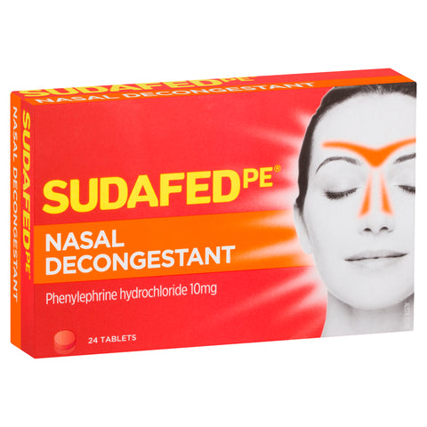 Sudafed PE Nasal Decon Tab 24