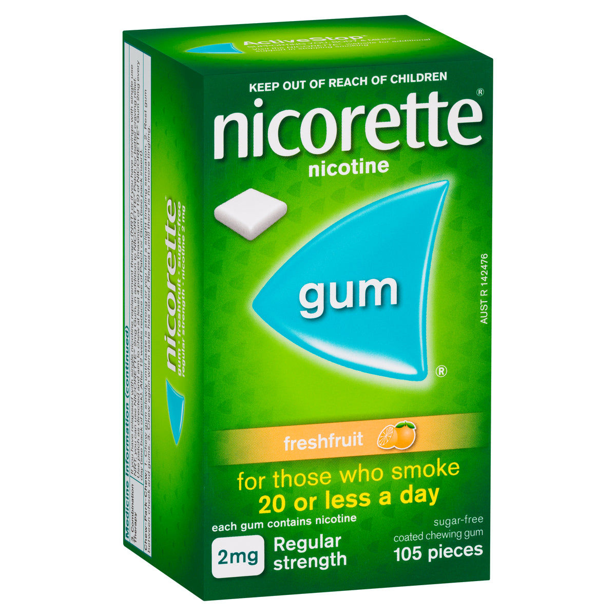 Nicorette Gum Frsh Frt 2mg 105