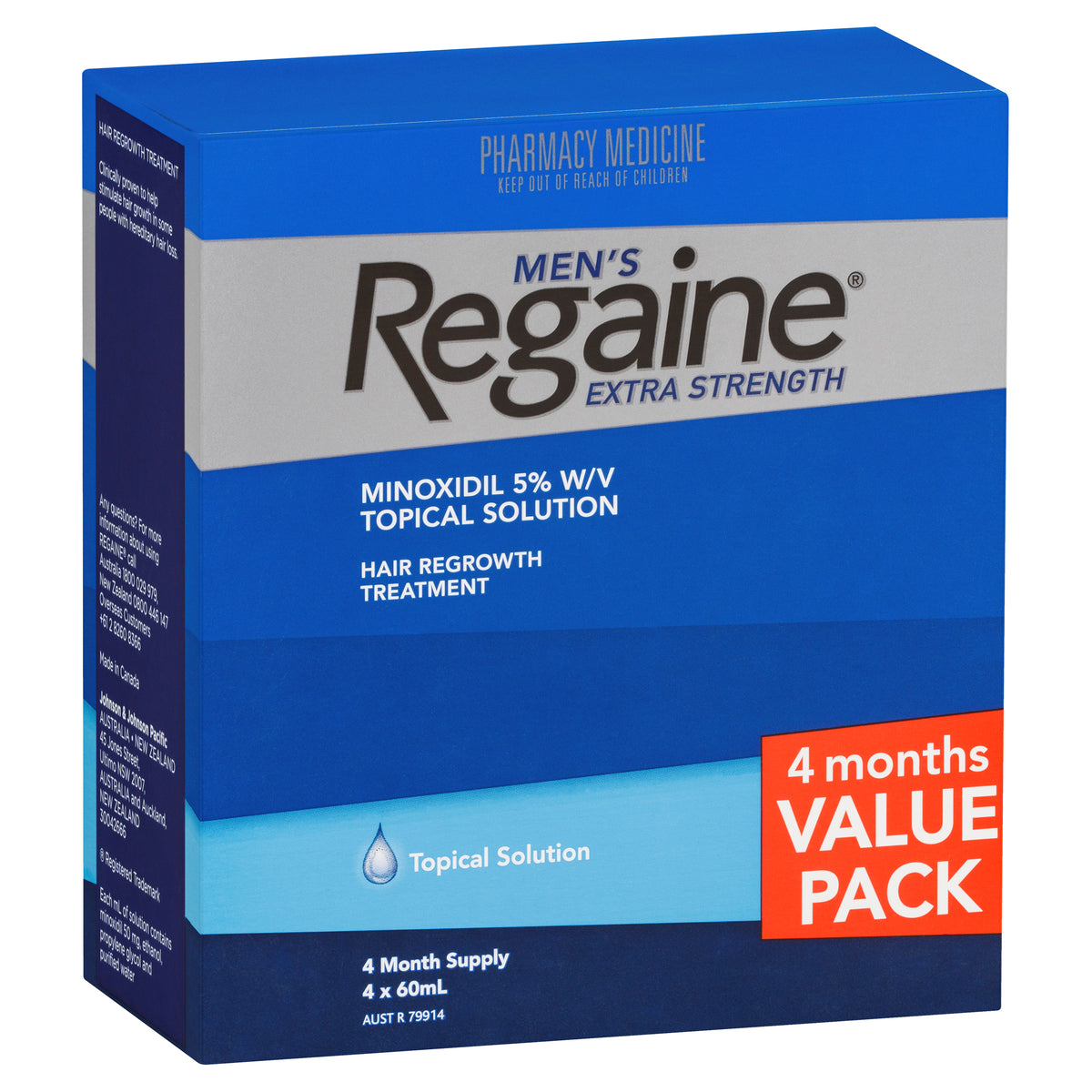 Regaine Men XStre Soln 4 for 3