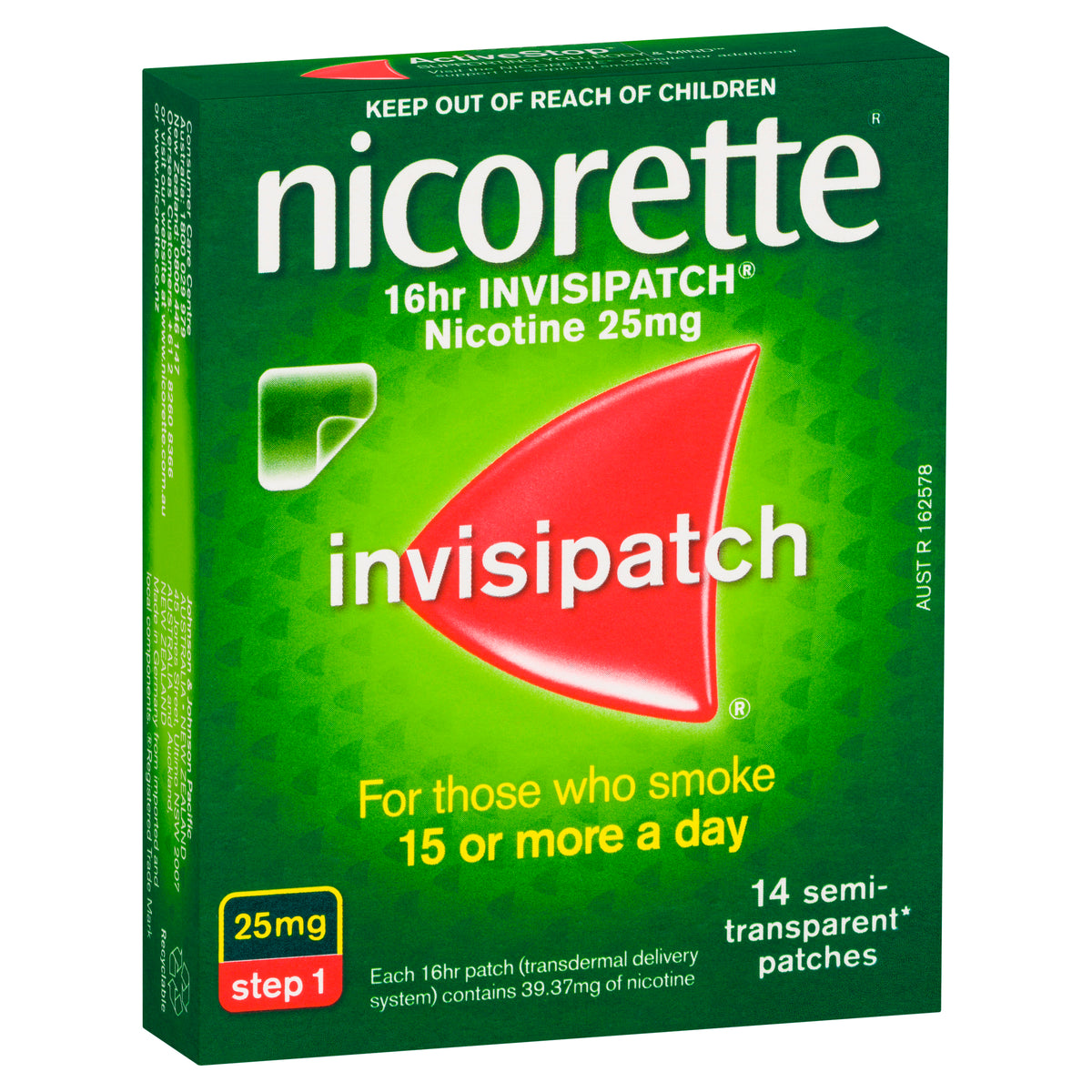 Nicorette InvisiPatch Step 1 25mg14