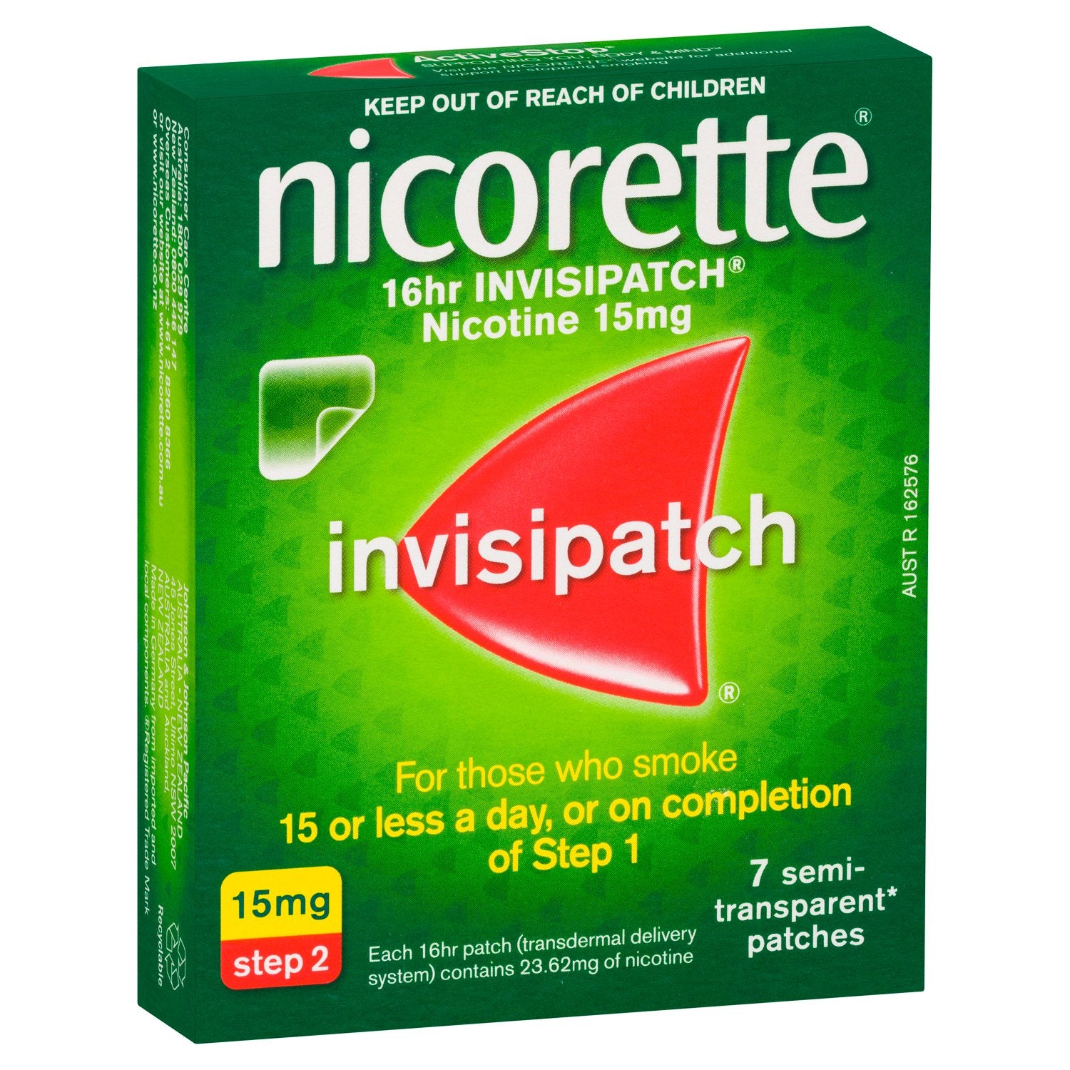 Nicorette InvisiPatch Step 2 15mg 7