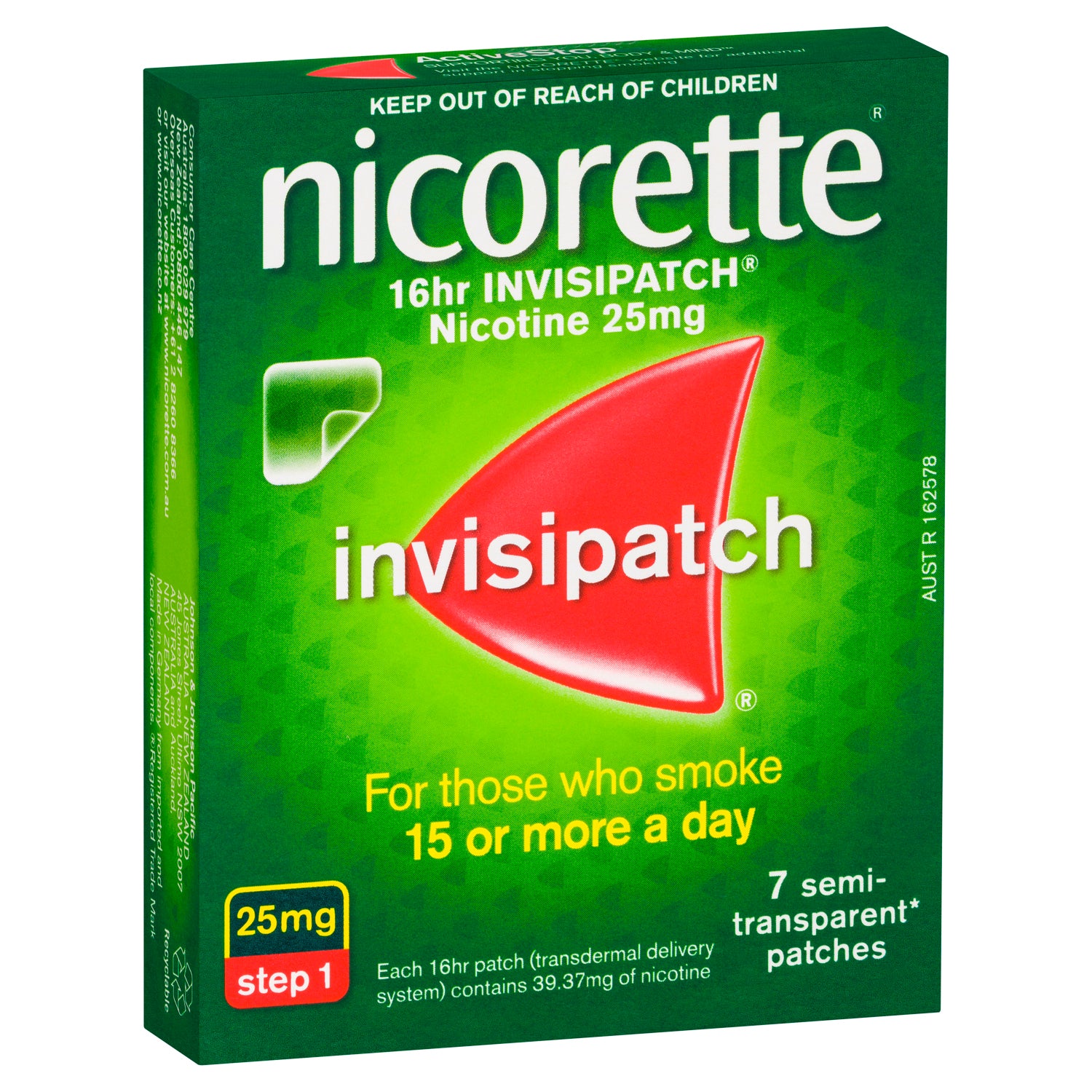 Nicorette InvisiPatch Step 1 25mg 7