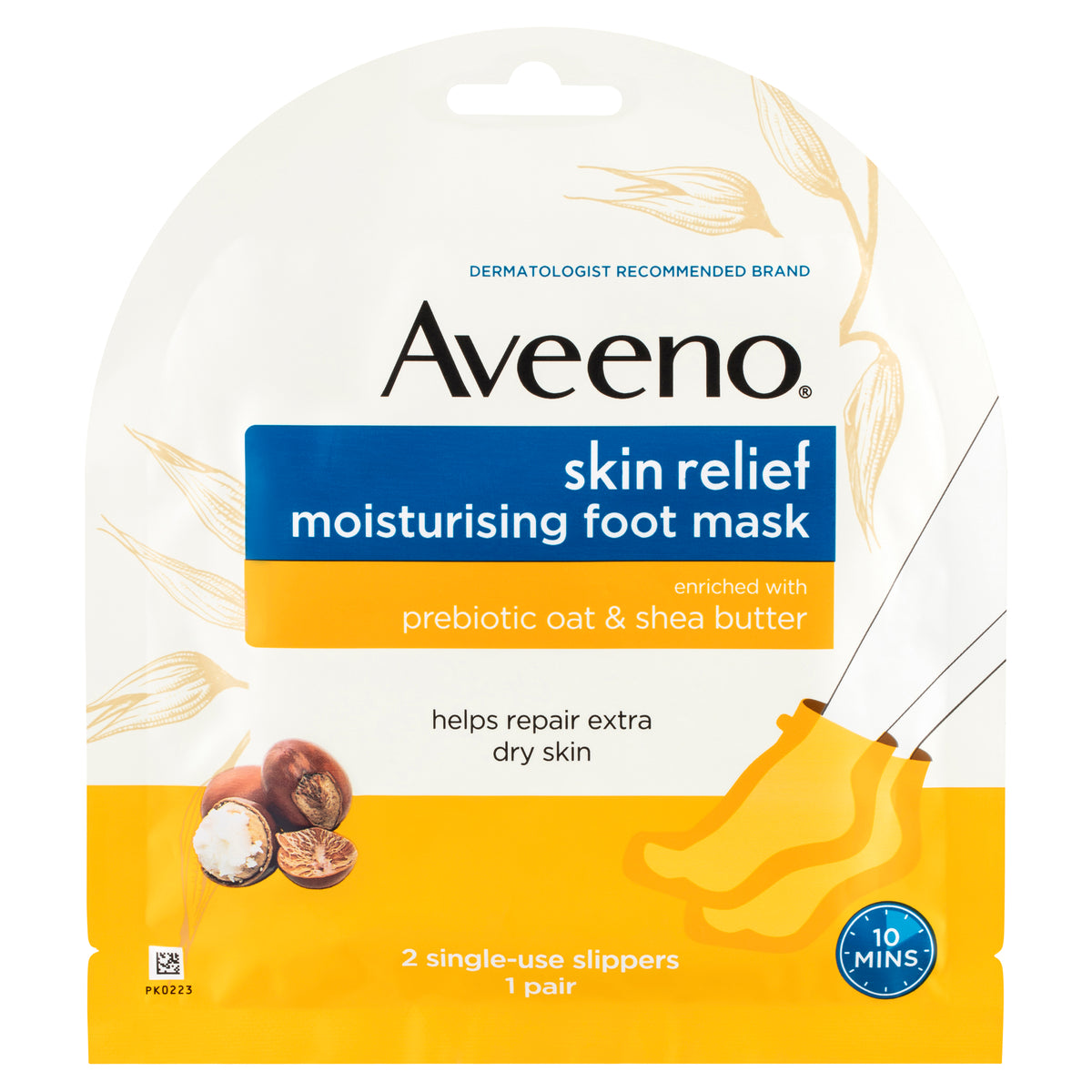 Aveeno Skn Rlf Foot Mask x6