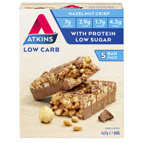 Atkins Day Break Bar Chocolate Hazelnut Crisp 37g x 5 Pack