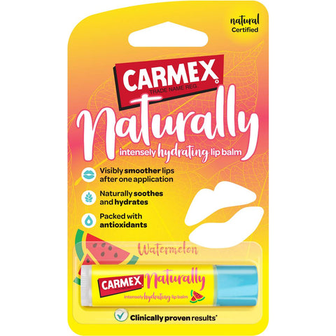 Carmex Naturally Intense Hydrating Lip Balm Watermelon 4g