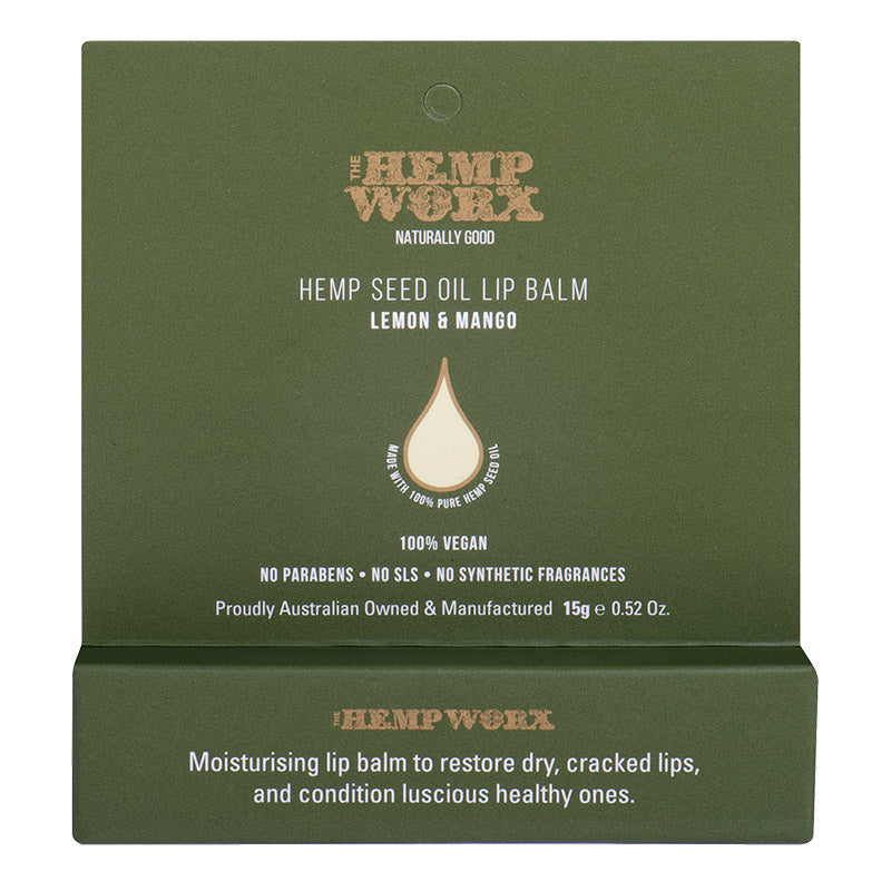 Hemp Worx Lemon & Mango Fruit Lip Balm 20ml