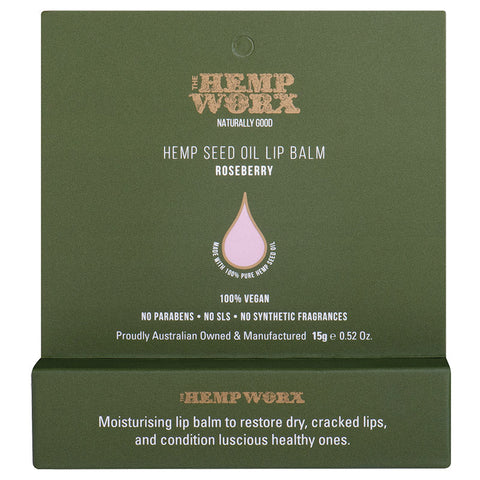 Hemp Worx Roseberry Lip Balm 20ml