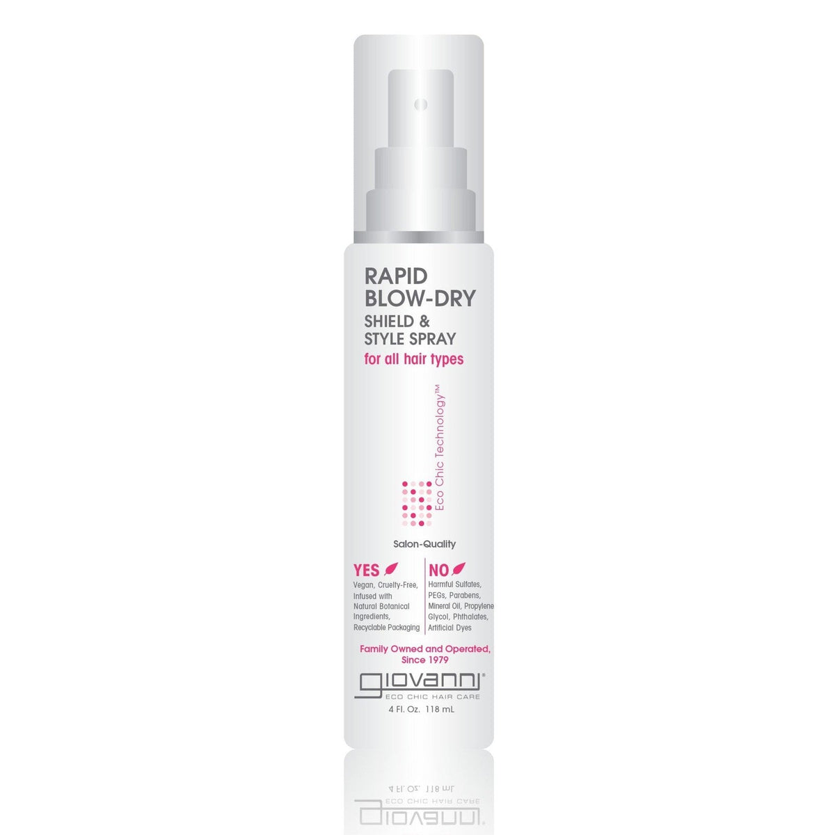 GIOVANNI Hair Shield & Style Spray Rapid Blow-Dry 118ml