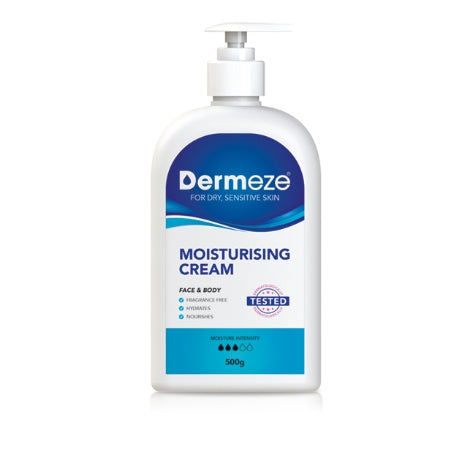 Dermeze Moisturiser Cream Bottle 500g