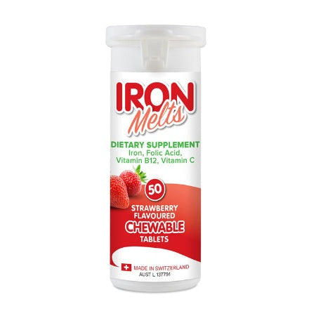 Iron Melts Chewable 50 Tablets