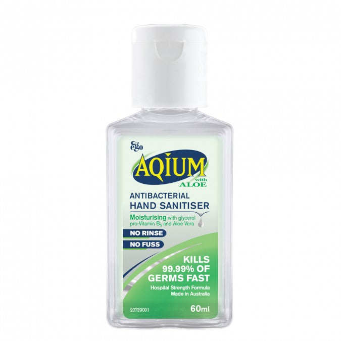 Ego Aqium Hand Sanitiser Aloe 60mL