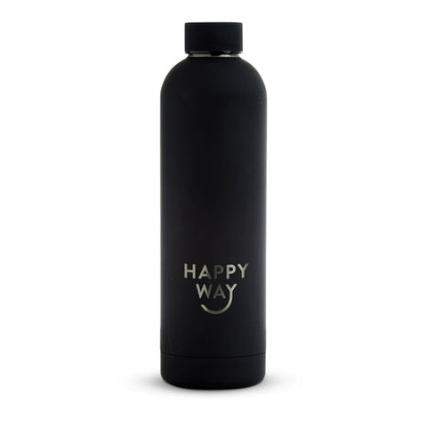 HAPPY WAY Insulated Stainless Steel Bottle Black Matte 750ml