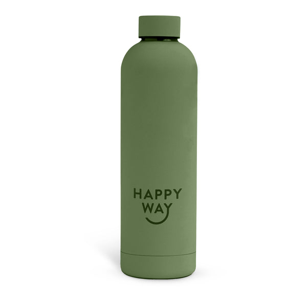 HAPPY WAY Insulated Stainless Steel Bottle Sage Matte 750ml