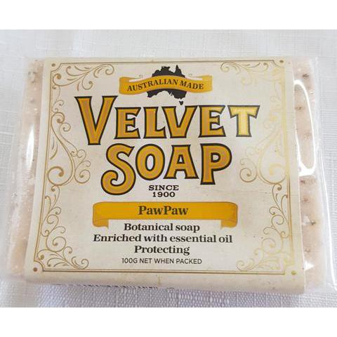 VELVET PAWPAW BAR SOAP 100G