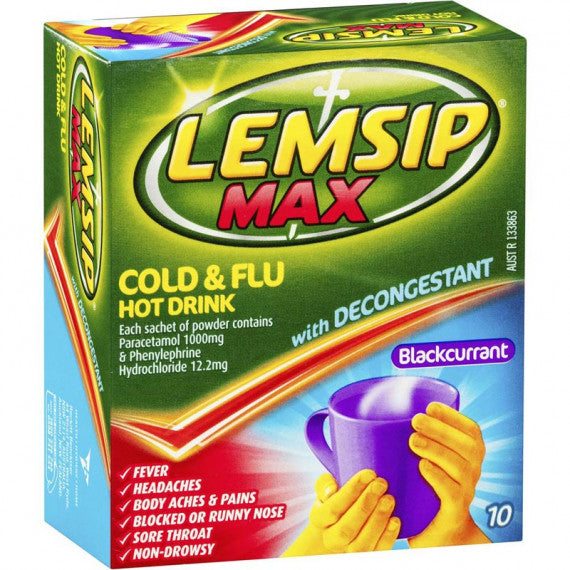 Lemsip Max Decongestant Blackcurrant 10