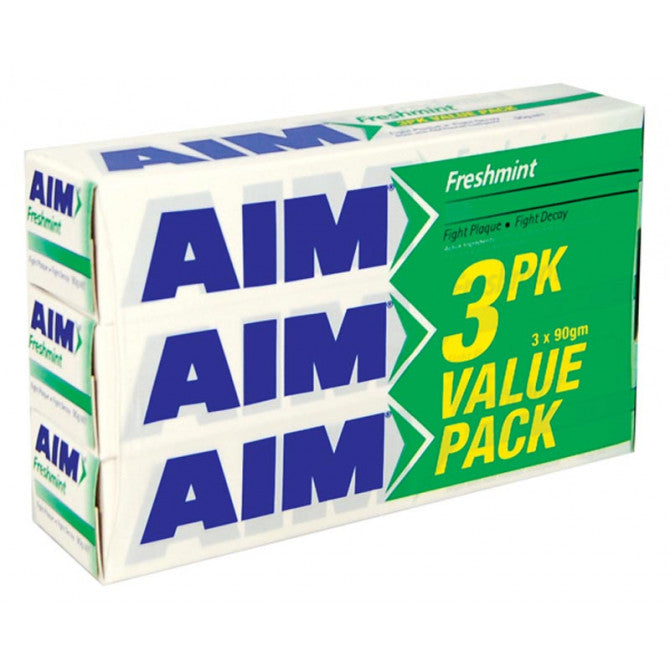 Aim Freshmint Toothpaste 3 x 90g