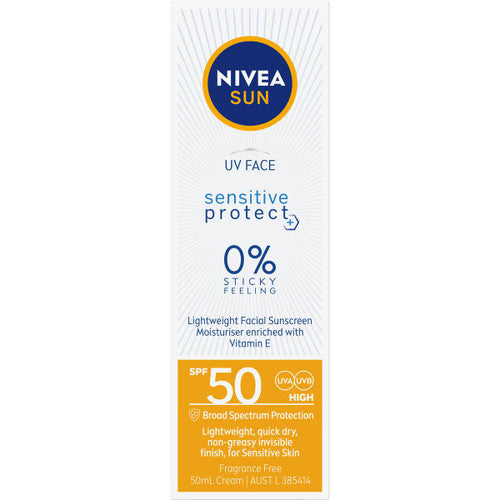 Nivea Uv Face Sensitive Protect Spf 50 50ml