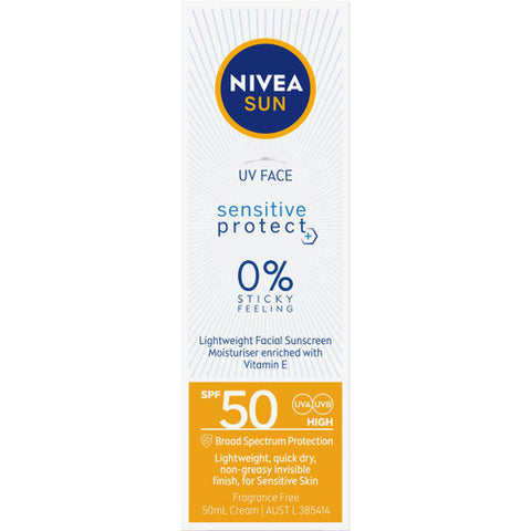 Nivea Uv Face Sensitive Protect Spf 50 50ml