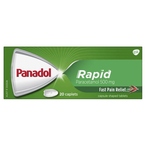 Panadol Rapid Paracetamol 500mg 20 Caplets