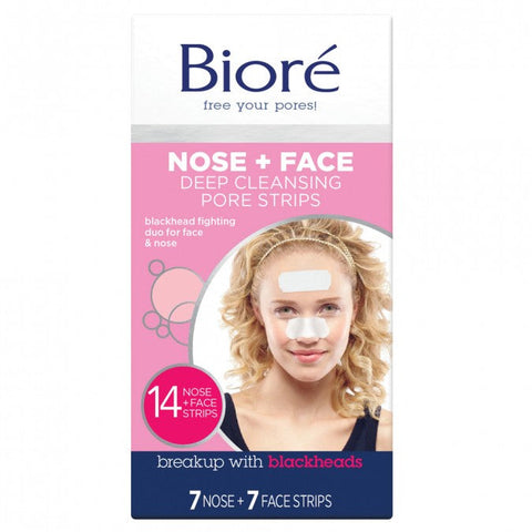 Biore Combo Nose + Face Pore Strips 14 Pack