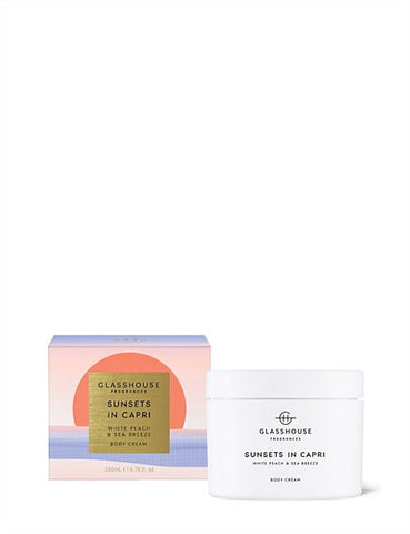 Glasshouse Fragrances Body Cream Sunsets in Capri 200g