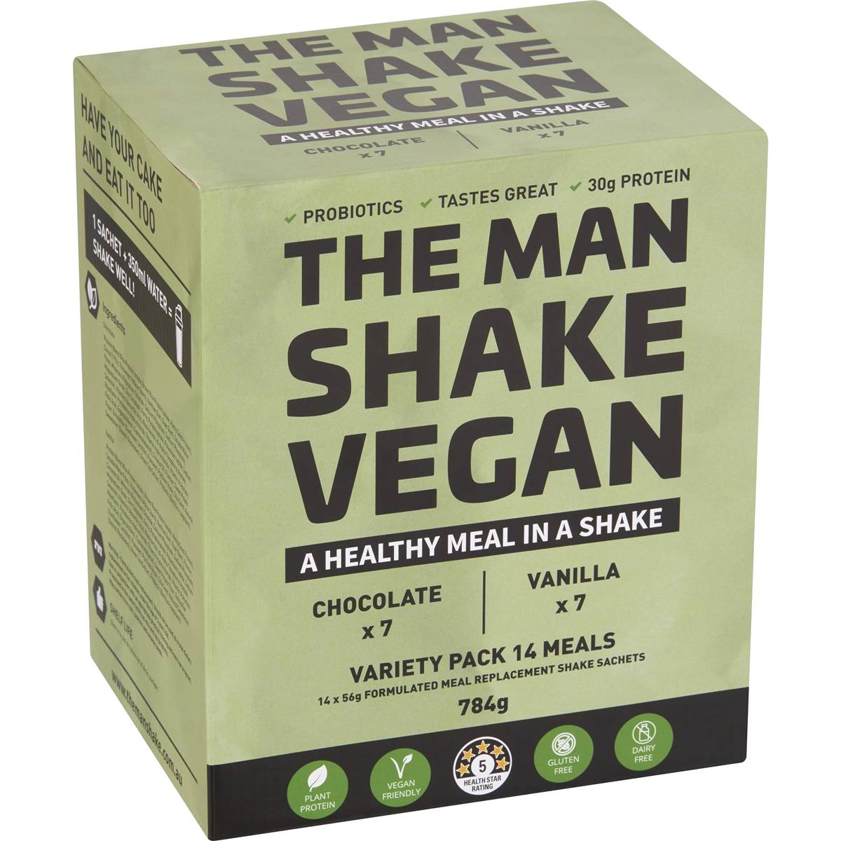 THE VEGAN MAN SHAKE VARIETY 14 PACK