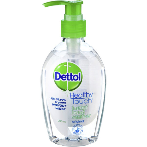 Dettol Healthy Touch Liquid Antibacterial Instant Hand Sanitiser Original 200ml